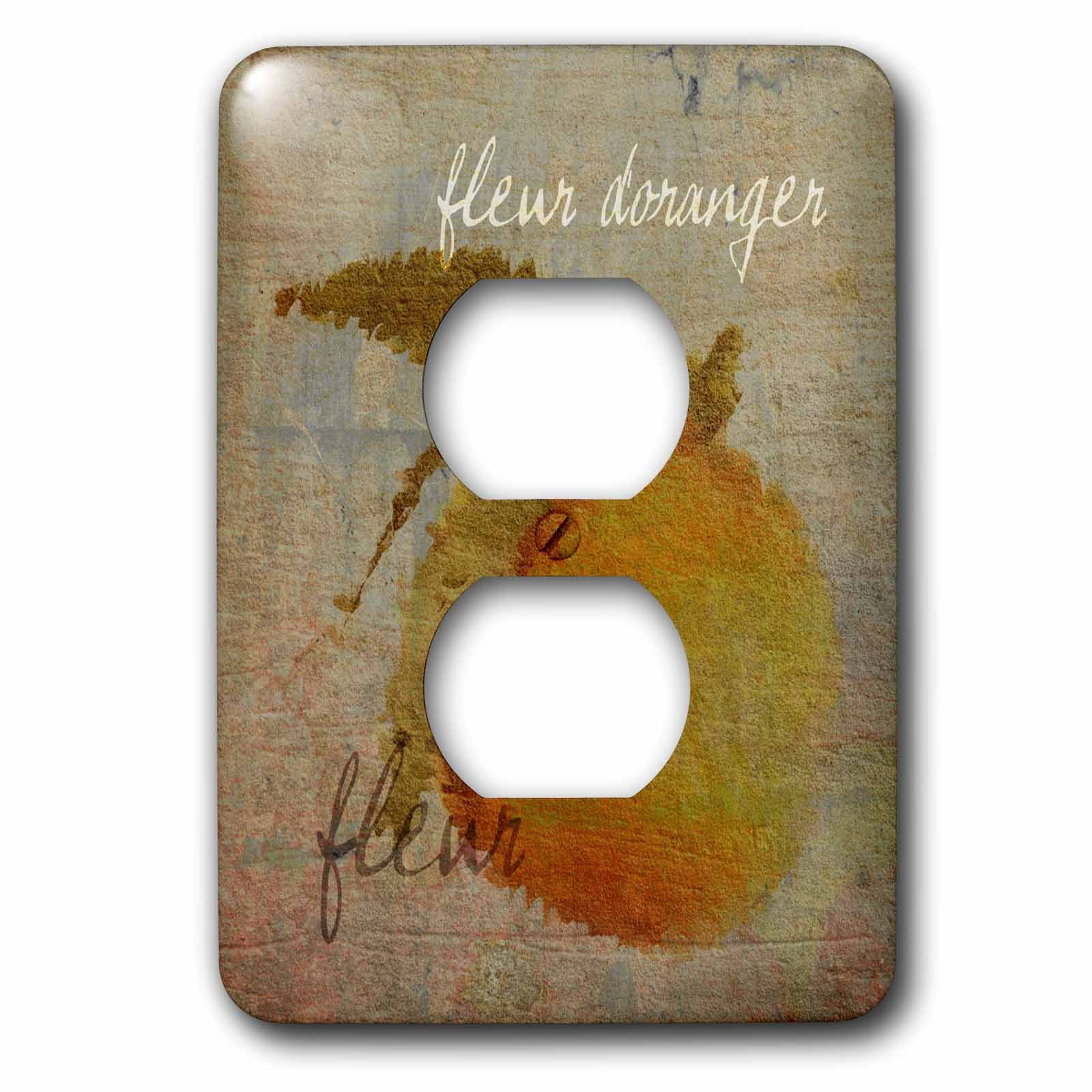 3dRose, Orange Blossom- Oranges- French Art, 2 plug outlet cover