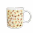 thumbnail image 1 of 3drose, Orange Cutout Flowers - Floral Print - Art, 11oz Mug, 1 of 6