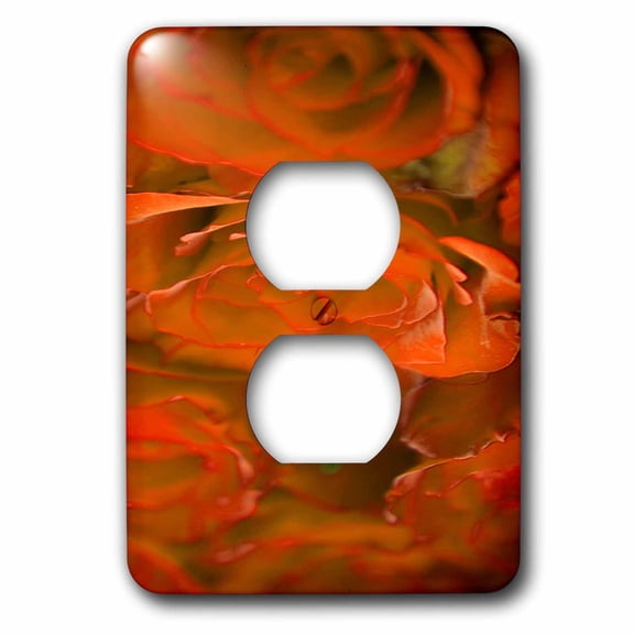 3dRose, Orange Roses, 2 plug outlet cover