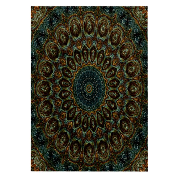 3dRose, Orb Circles Mandala, 22x30 Bath Hand Pool Towel