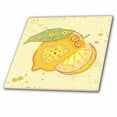 thumbnail image 1 of 3dRose, Ornate Vintage Stylized Lemon Floral Fruit Illustration, 12 Inch Ceramic Tile, 1 of 1