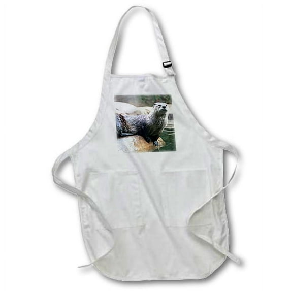 3dRose, Otter, Full Length Apron with Pockets 22w x 30l