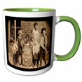 thumbnail image 1 of 3drose, Our Gang 1920s Sepia, 15oz Two-tone Green Mug, 1 of 6