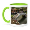 thumbnail image 1 of 3dRose, Outdoor café, River Walk, San Antonio, Texas - US44 AJE0043 - Adam Jones, 15oz Two-Tone Green Mug, 1 of 7