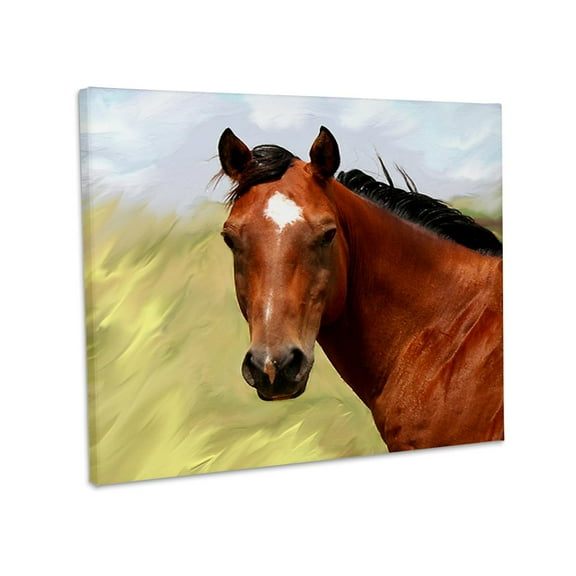 3dRose, Paint Horse Portrait, Museum Grade Canvas Wrap 10x8