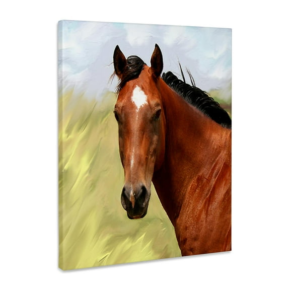 3dRose, Paint Horse Portrait, Museum Grade Canvas Wrap 16x20