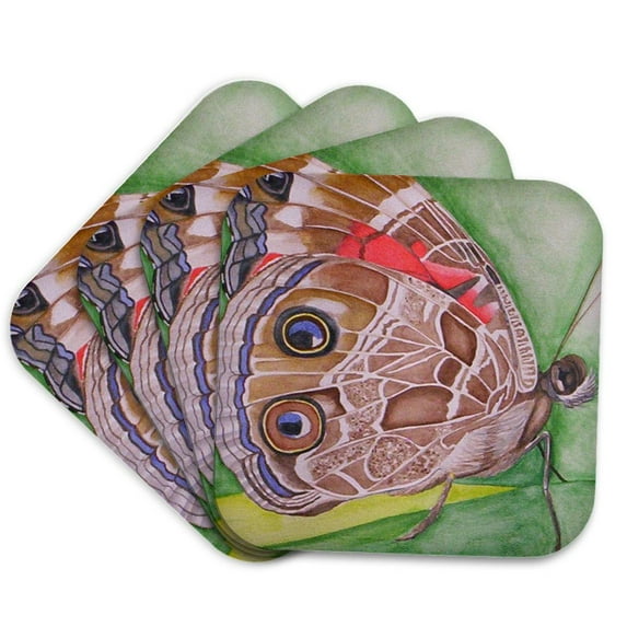3drose, Painted Lady Butterfly, Set of 4 Coasters - Soft