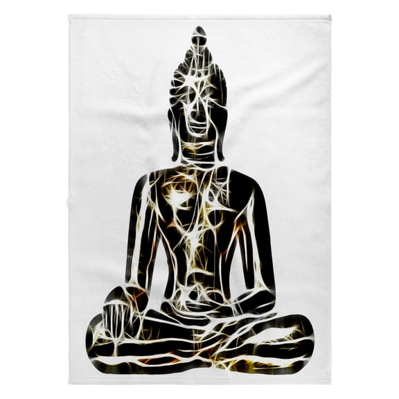 3dRose, Painting Golden Asian Buddha, 22x30 Bath Hand Pool Towel