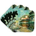 thumbnail image 1 of 3drose, Painting of New Orleans Just Before Mardi Gras, Set of 4 Coasters - Soft, 1 of 7