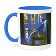 thumbnail image 1 of 3dRose, Painting Salvador Dali Voyeur Surrealism, 11oz Two-Tone Blue Mug, 1 of 7