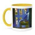 thumbnail image 1 of 3dRose, Painting Salvador Dali Voyeur Surrealism, 11oz Two-Tone Yellow Mug, 1 of 7