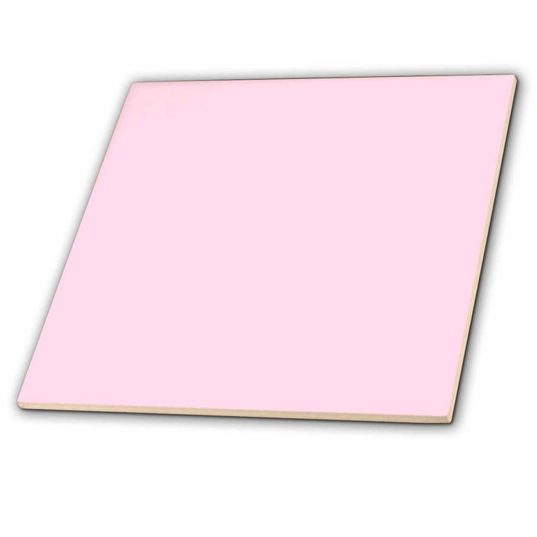 3dRose Pale Pink - Ceramic Tile, 6-inch 3dRose Pale Pink - Ceramic Tile, 6-inch