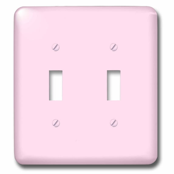 3dRose, Pale Pink, double toggle switch
