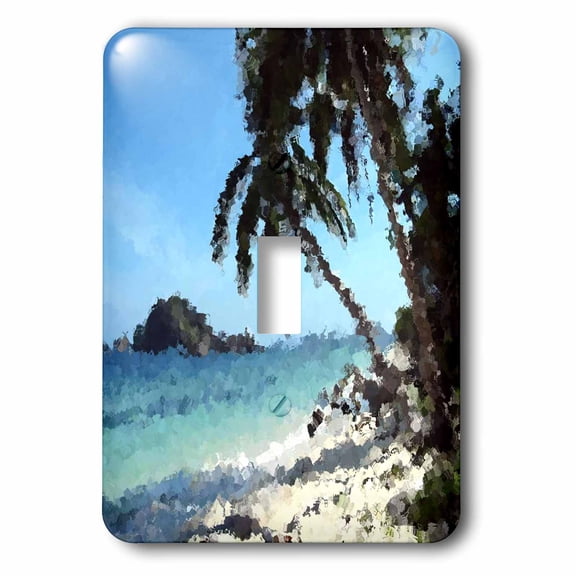3dRose, Palm Trees, single toggle switch