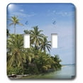 thumbnail image 1 of 3dRose Palm trees and ocean San Blas Islands - Double Toggle Switch (lsp_10394_2), 1 of 1