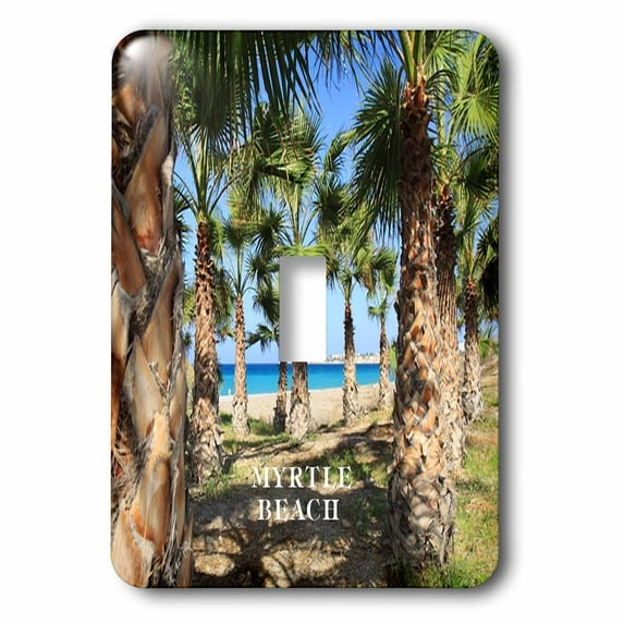 3dRose, Palms Line Myrtle Beach South Carolina, single toggle switch