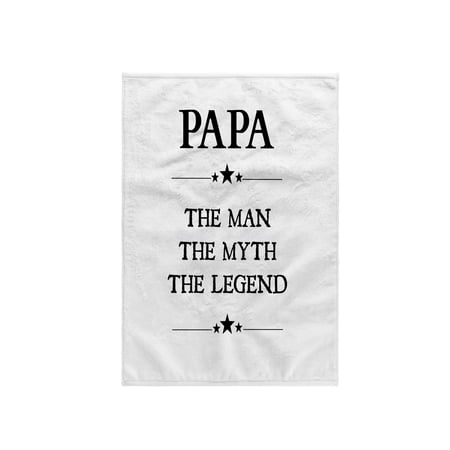 3dRose, Papa the man the myth the legend , 15x22 Hand Towel