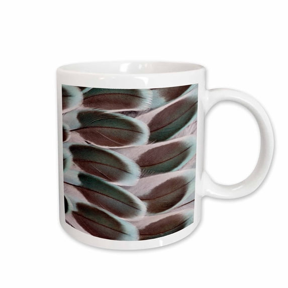 3drose, Parakeet Wing Feather Design, 11oz Mug