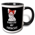 thumbnail image 1 of 3drose, Pardon My Frenchie French Bulldog Dog Pet Doggy, 15oz Two-tone Black Mug, 1 of 6