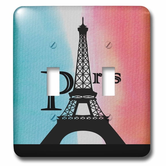 3dRose, Paris Eiffel Tower, double toggle switch