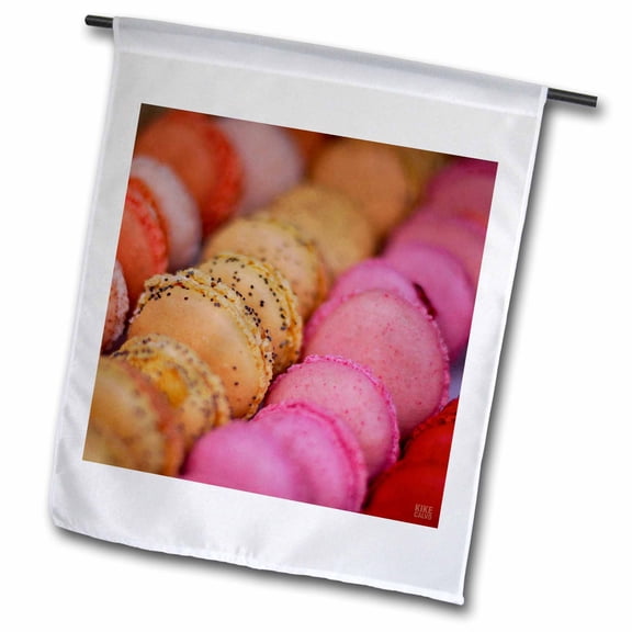 3dRose, Paris France, French cuise is famous for its pastry and fresh Mediterranean products, 12 x 18 inch Garden Flag