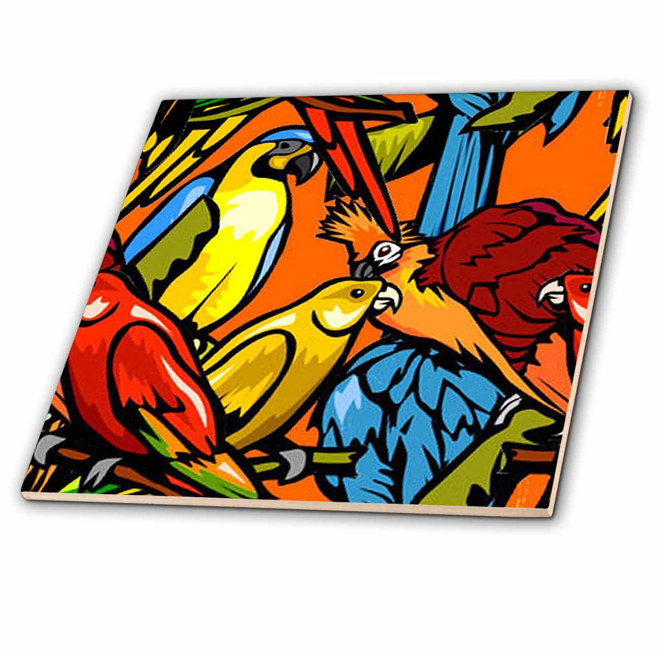 3dRose Peace Dove - Black - White -Gold - Bird Art - Ceramic Tile, 8-inch 3dRose Peace Dove - Black - White -Gold - Bird Art - Ceramic Tile, 8-inch
