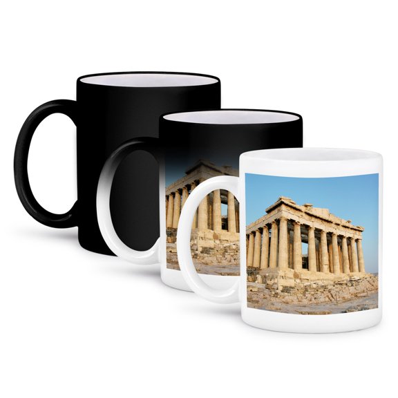 3dRose, Parthenon, Ancient Architecture, Acropolis, Athens, Greece - EU12 PRI0107 - Prisma, 11oz Magic Transforming Mug