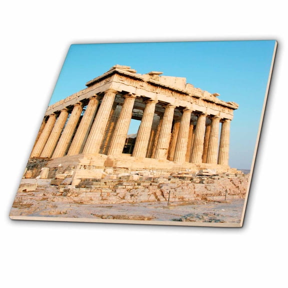 3dRose, Parthenon, Ancient Architecture, Acropolis, Athens, Greece - EU12 PRI0107 - Prisma, 6 Inch Ceramic Tile