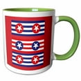 thumbnail image 1 of 3drose, Patriotic, 11oz Two-tone Green Mug, 1 of 6
