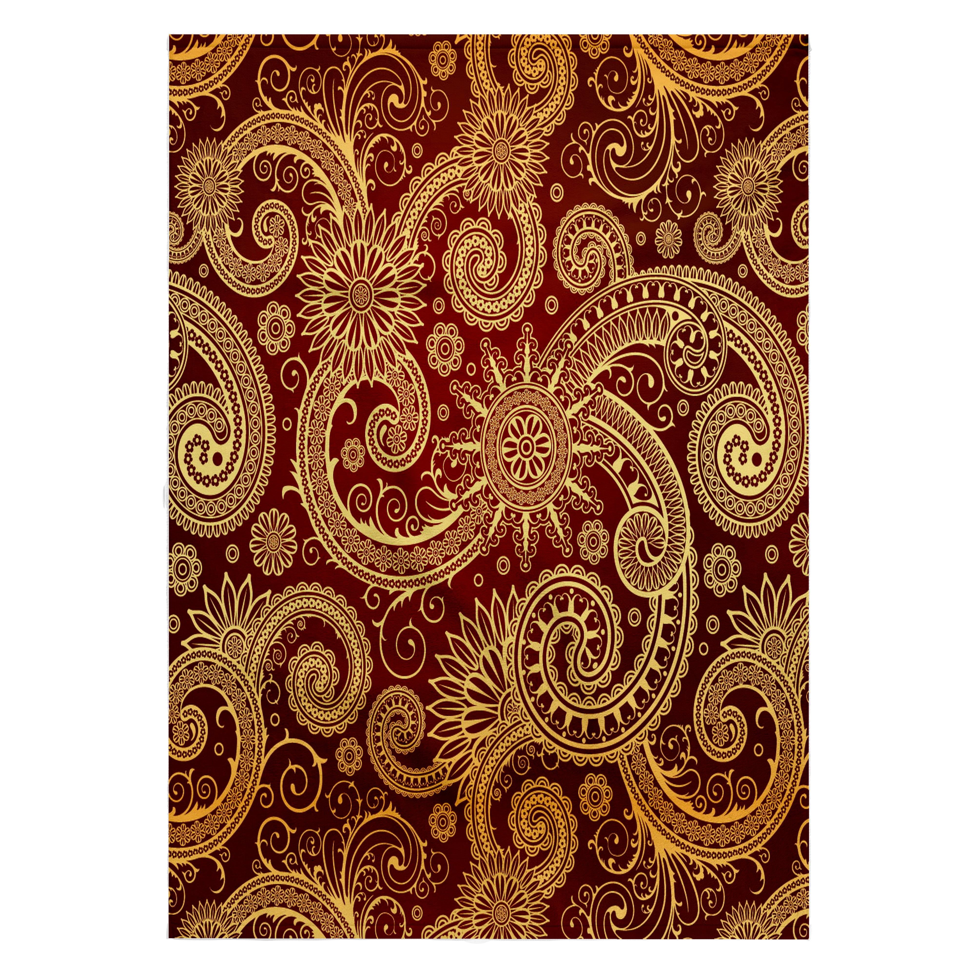 3dRose, Pattern, print burgundy and gold, 22x30 Bath Hand Pool Towel
