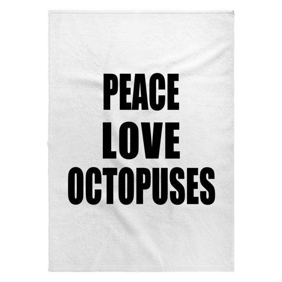 3dRose, Peace Love and Octopuses - Things that make me happy. Octopus fan gift, 22x30 Bath Hand Pool Towel