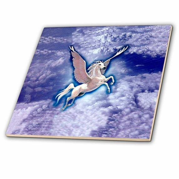 3dRose, Pegasus, 4 Inch Ceramic Tile
