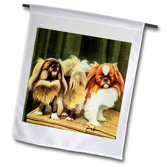 3dRose, Pekingese, 12 x 18 inch Garden Flag