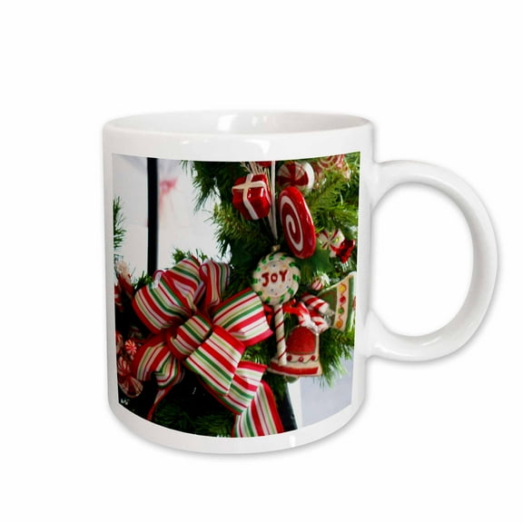 3drose, Peppermint Holiday, 15oz Mug