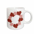 thumbnail image 1 of 3drose, Peppermint Poinsettia Wreath, 11oz Mug, 1 of 6