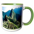 thumbnail image 1 of 3drose, Peru Lost City of the Incas, 11oz Two-tone Green Mug, 1 of 6