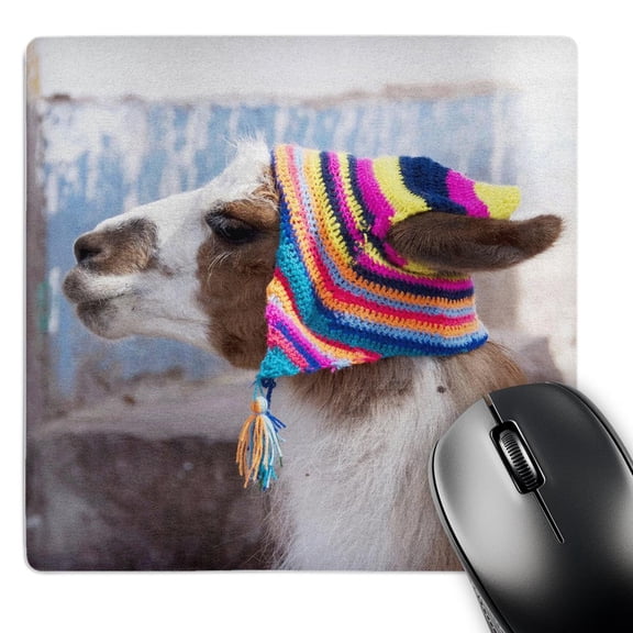 3dRose, Peru, llama in a village - SA17 JRI0005 - Jutta Riegel, MousePad