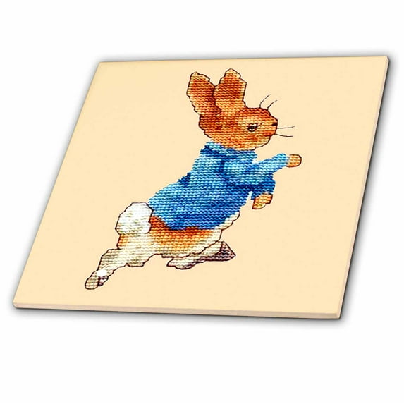 3dRose, Peter Rabbit, 6 Inch Ceramic Tile