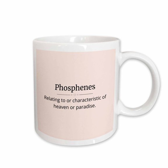 3drose, Phosphenes and Its Meaning Typography, 15oz Mug