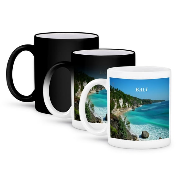 3dRose, Photo Of Beach On Bali, 11oz Magic Transforming Mug