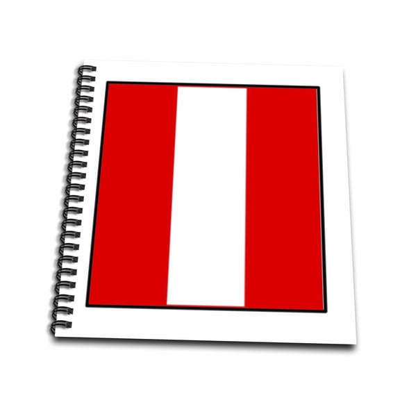 3dRose, Photo Of Peru Flag Button, Memory Book 12 x 12 inch