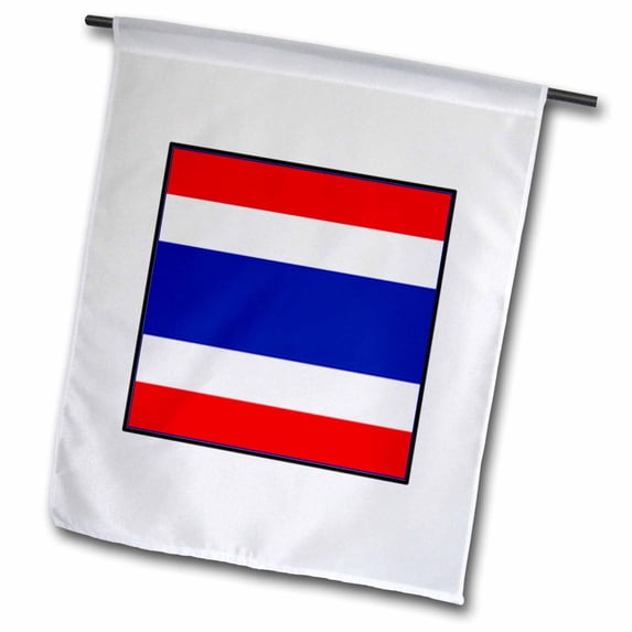 3dRose, Photo Of Thailand Flag Button, 12 x 18 inch Garden Flag