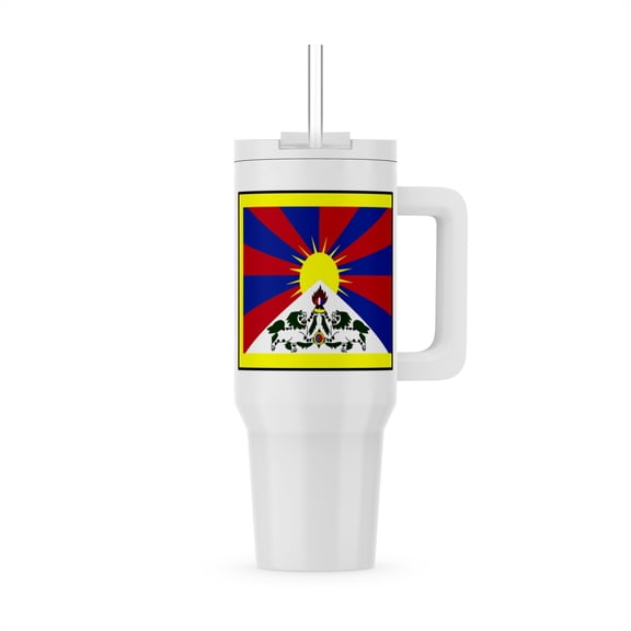 Photo Of Tibet Flag Button, 30oz Tumbler
