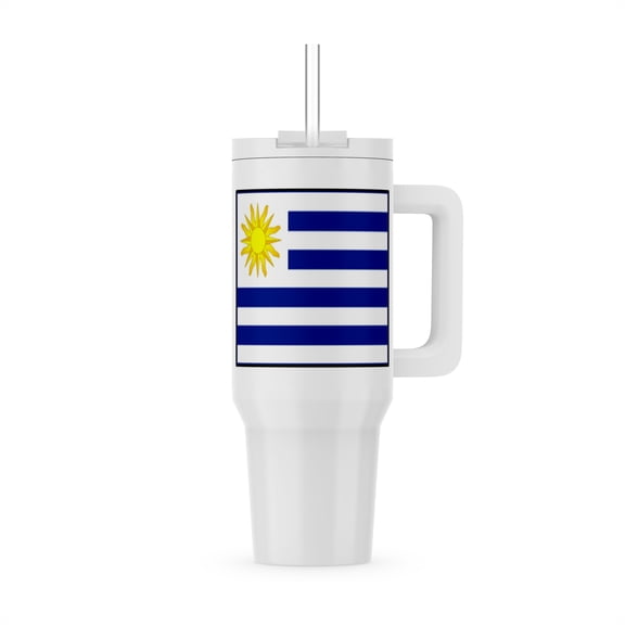 Photo Of Uruguay Flag Button, 40oz Tumbler