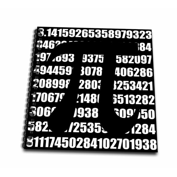 3dRose, Pi symbol on number. Math mathematical numeric sign for mathematicians, Drawing Book 8 x 8 inch