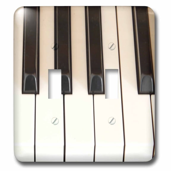 3dRose, Piano Keys- Instruments- Photography, double toggle switch