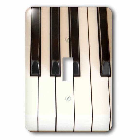3dRose, Piano Keys- Instruments- Photography, single toggle switch