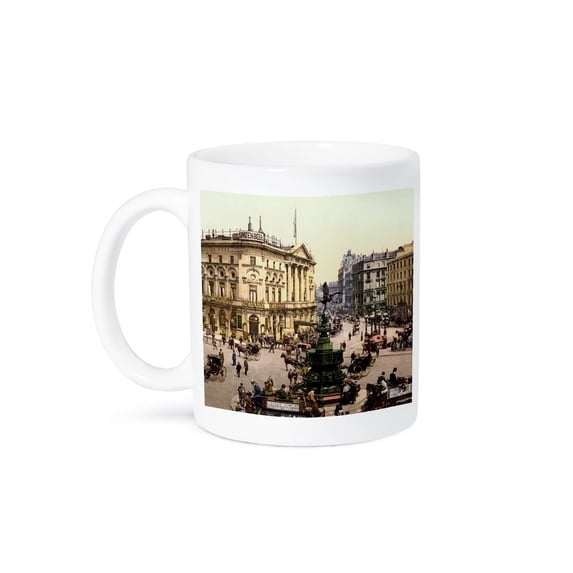 3dRose, Piccadilly Circus- London Vintage Photograph, 11oz Mug
