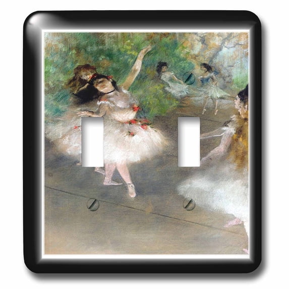 3dRose, Picture Of Degas Painting Dancers, double toggle switch