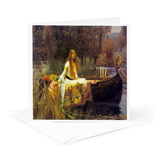 3drose, Picture of Fairytale Painting by Waterhouse, 1 Greeting Card with Envelope